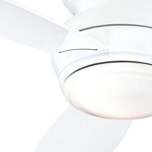 Minka Aire Traditional Concept F593L-WH  44" LED Flush Ceiling Fan WHITE New - Picture 8 of 9