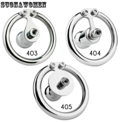 Negative Male Chastity Cage Skin Detachable Stainless Steel Femboy Sissy Sex  Toy