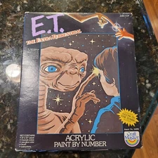 Sealed E.T. 1982 Craft Master Acrylic Paint By Number Spielberg