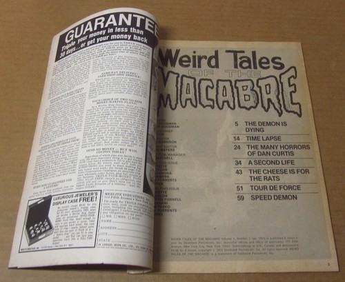 WEIRD TALES OF THE MACABRE #1 (1975 Seaboard) Jeff Jones painted cover VF 8.0 - Picture 4 of 7