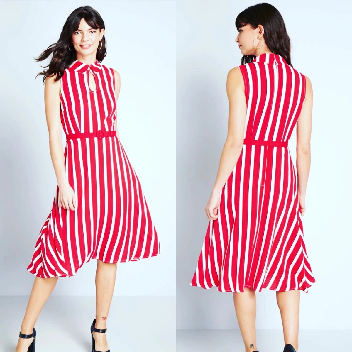 Modcloth striped dress cheap