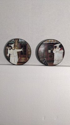 Vintage Sakura Al Dente 5'' Mini Decorative Plates Set of 2 Jennifer Garant Chef