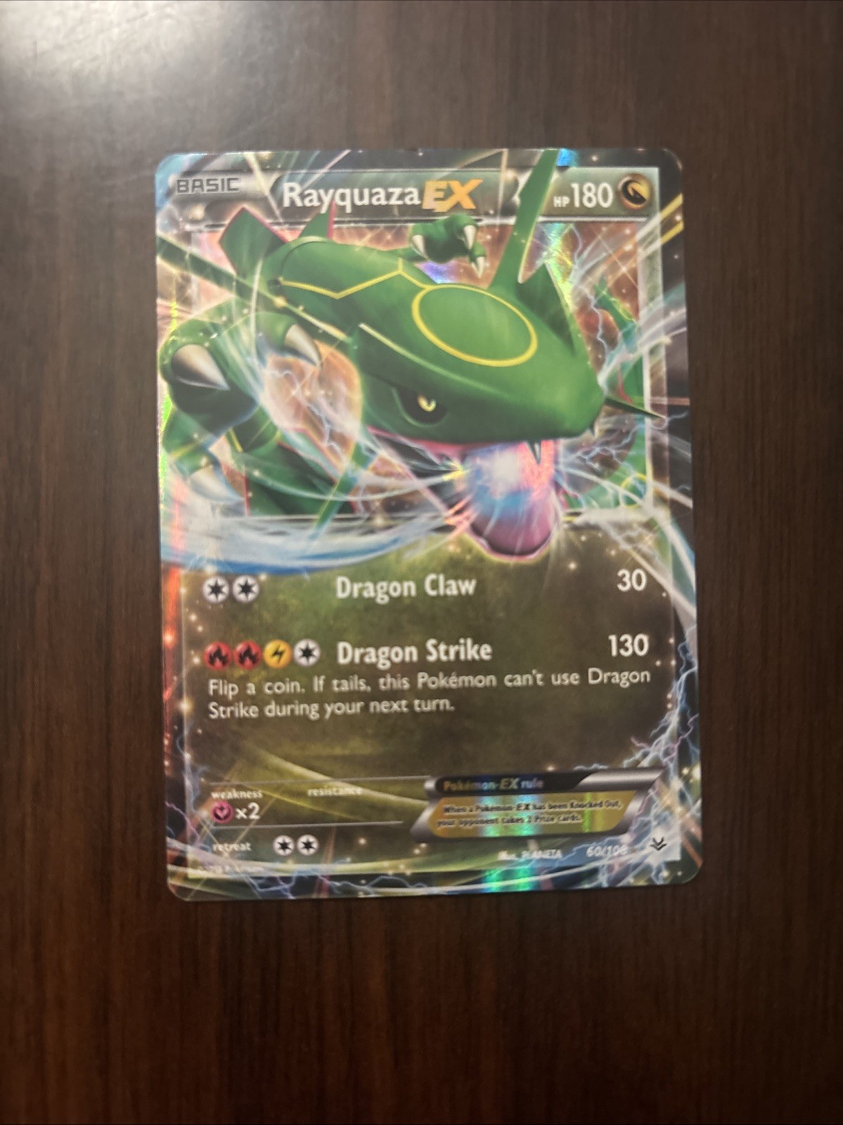 Rayquaza EX 60/108 XY Roaring Skies Holo Ultra Rare Pokemon Care 60/108