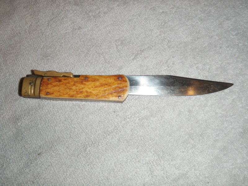 WWII Japanese Valor Military Bone Handle Folding Knife #1054 Must See