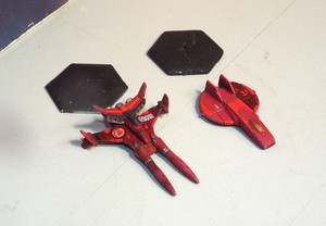 BATTLETECH HOUSE KURITA THRUSH + SAMURAI AEROSPACE FIGHTER SET (RAL PARTHA)