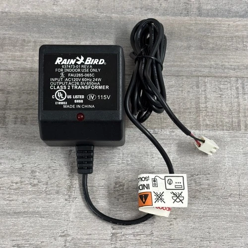 OEM Rain Bird 26.5V AC Adapter 650mA Power Supply Class2 Transformer 637473-01