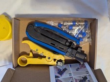 Zestaw zaciskarki do kabli koncentrycznych RG6 RG59 rg11 75-5 75-7