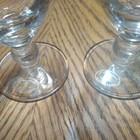 Vintage Set Of 2 J Preziosi Gold Rimmed Wine Glasses - Beautiful  — photo 2