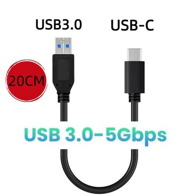 USB Cable USB 3.0 A to Type-C Connecter Cord for Charging and Syncing 20CM 