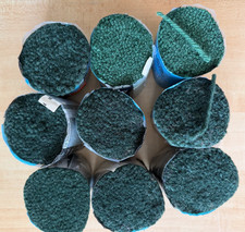 Vintage 9 Packs Spinnerin 100 Wool Rug Yarn Green Pre-Cut Latch Hook