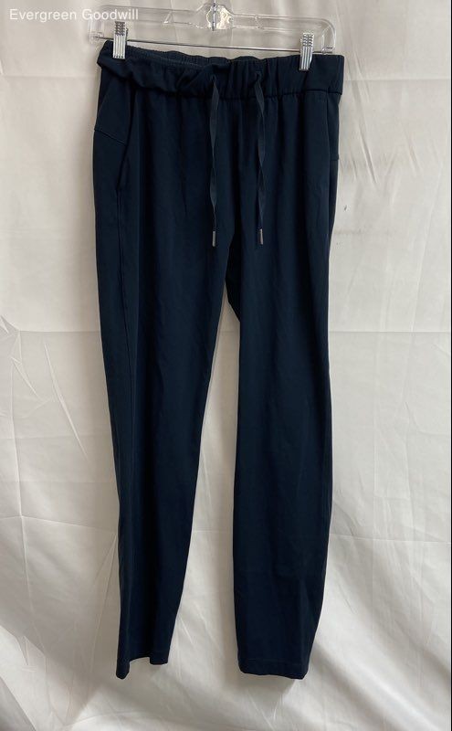 Lululemon Women's Blue Elastic Waist Drawstring Stretch Track Pants Size 4