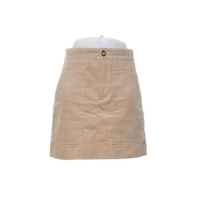 H&M, Rock, Größe: 38, Beige, Baumwolle, Einfarbig, Cord, Damen #xpc