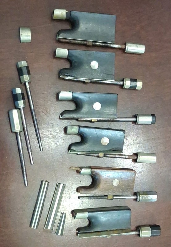 Adjustable Vintage Violin Bow Frog Parts Lot