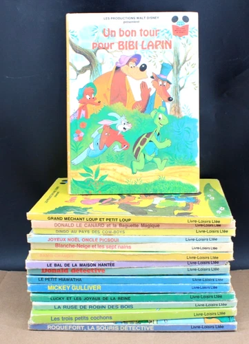 Lot 15 Livres Mickey Livres Merveilleux De Disney Enfants   French 70s, 80s #3