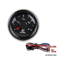 Car Fuel Gauge Digital Vehicle Fuel Level Gauge With 8 Colour Backlight Black
