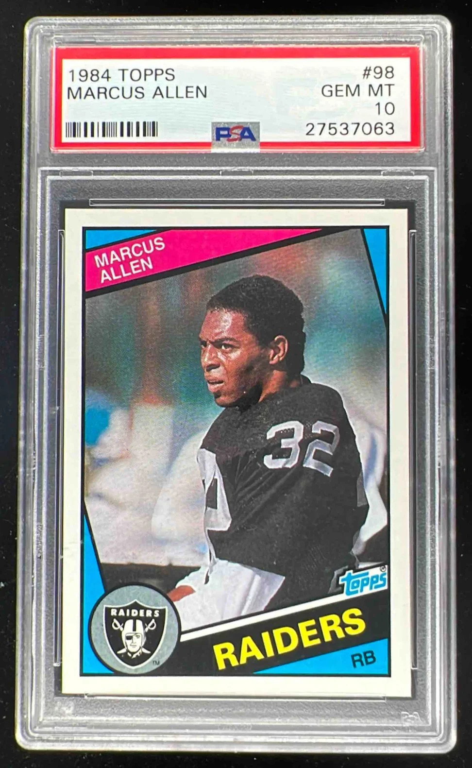 1984 Topps #98 Marcus Allen PSA 10