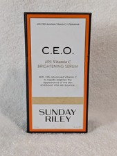 Sunday Riley C.E.O. 15 Vitamin C Brightening Serum 1oz 15ml Full Size
