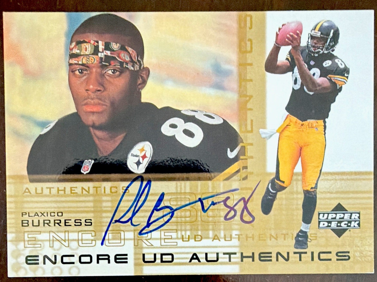 Plaxico Burress Upper Deck Encore UD Authentics #PB Base
