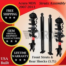 Monroe Oem Front Strut Assembly Rear Shocks For 2007-2013 Acura Mdx 9yr Warran