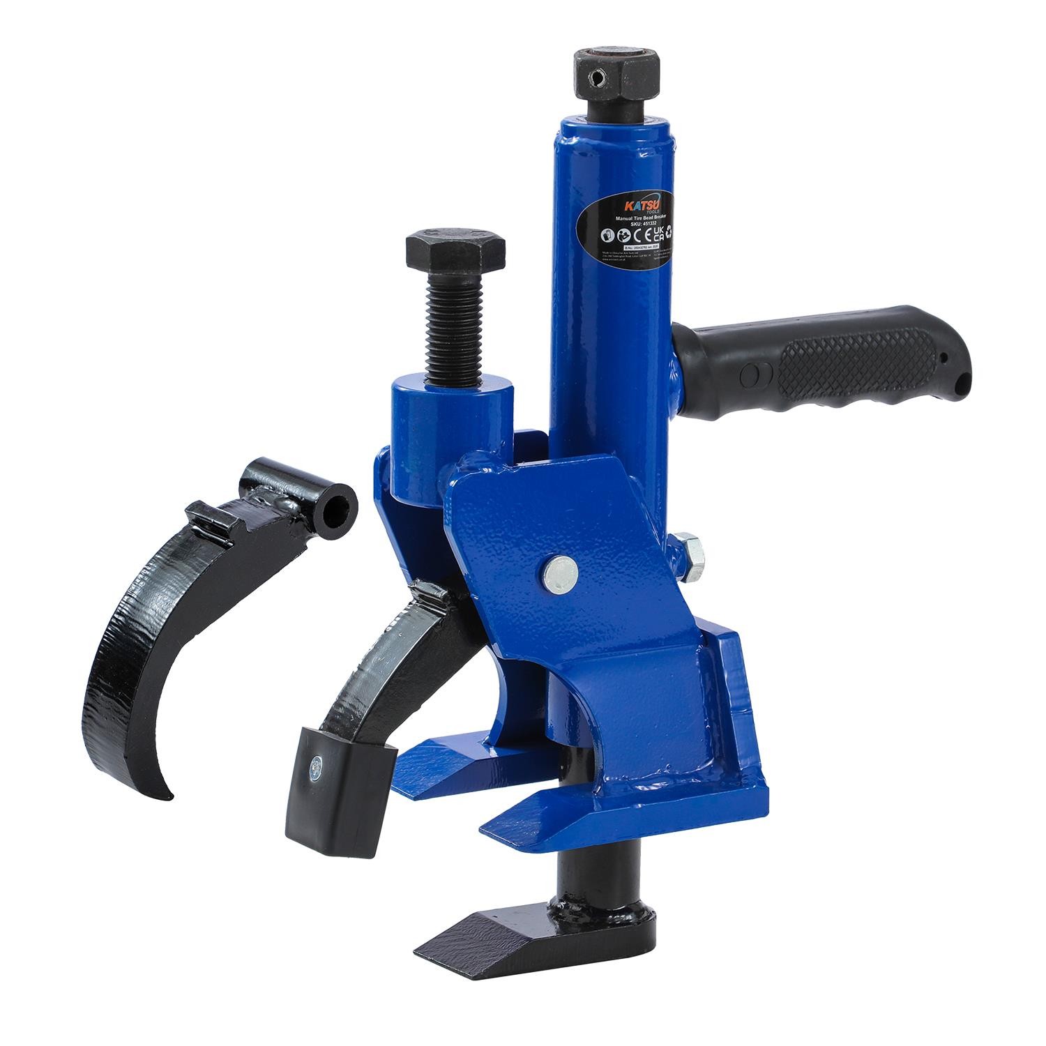 KATSU Tools Manual Tire Bead Breaker with Handle and Rubber Pad