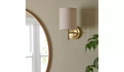 Argos Home Kandelaber Stahl Wandleuchte - Messing & Natur