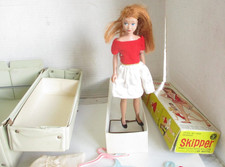 Vintage Barbie's little sister, Skipper , carrying case and accessories