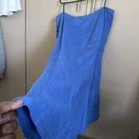 Blue linen Size 20 Skirt