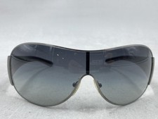 Prada SPR 52H Shield Sunglasses Gunmetal Grey Gradient Made in Italy