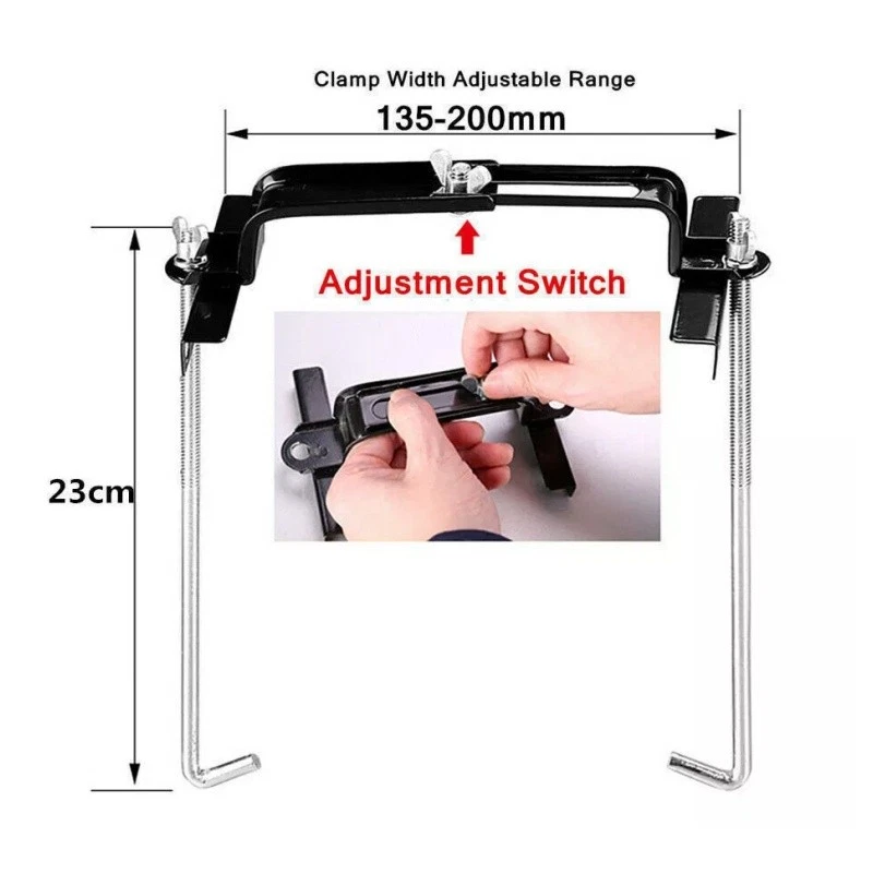 Soporte de batería ajustable universal para almacenamiento de coche de 9"" 23 cm para coche SUV Foto 3 de 4