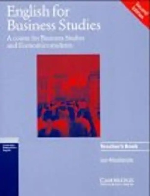 English for Business Studies. Teacher's Book. - Ian MacKenzie