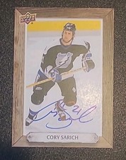 2024-25 UD Engrained Beehive Signatures Cory Sarich Auto #BH-CS Icons Insert