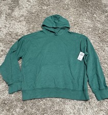 Hollister Men s Green Pullover Hoodie Size Small Kangaroo Pocket NEW