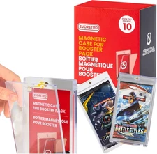 Acrylic Booster Pack Protector Case 10 Pack – Fits Pokémon, MTG, TCG, and Sealed