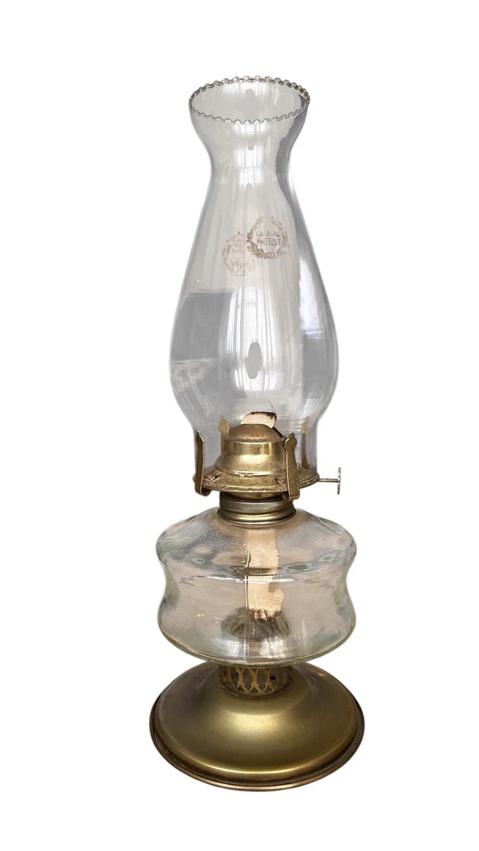 Paralume in vetro base 4 cm per lampade a petrolio