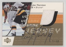 2002 Upper Deck UD Game Jerseys Gold Signatures 9/50 Joe Thornton Auto HOF 0c3