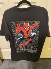 KITH x Marvel Spider-Man Web Logo Tee black sz M