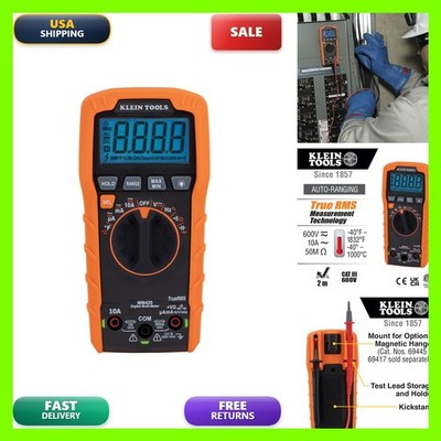Klein Tools Mm420 Digital Multimeter Auto-Ranging Trms Multimeter 600V Ac/Dc