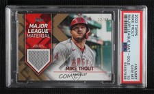 2022 Topps Update Major League Material Gold 12/50 Mike Trout PSA 10 GEM MT 04cw