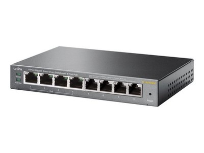 TP-LINK 8-Port Gigabit Easy Smart Switch with PoE 10/100/1000Mbps RJ45 Ports