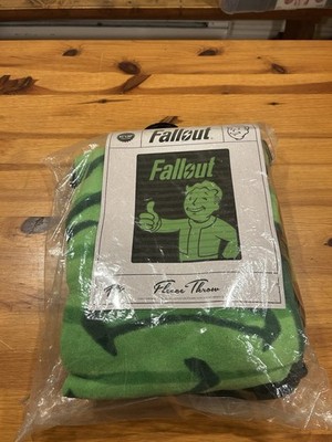 Fallout 4 76 New Vegas Plush Throw Green Blanket New With Tags