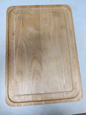 Unused Revere Extra Large Cutting Board Acacia Wood Cutting Board 20''x14'' Groove