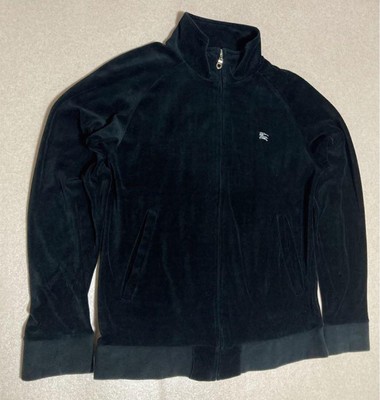 Burberry Black Label Velour Jacket Jersey Velvet Blouson M Used | eBay