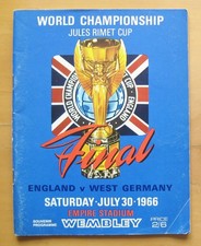 1966 World Cup Final ENGLAND v WEST GERMANY Original Programme NO WRITING *VGC*