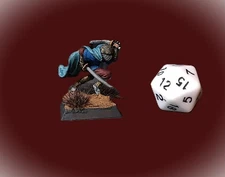 dungeons and dragons vintage 25mm pro painted RAL PARTHA assassin, rouge, thief