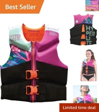 Children's Life Jacket 50-90 lbs - Adjustable, Breathable, and Fun Design