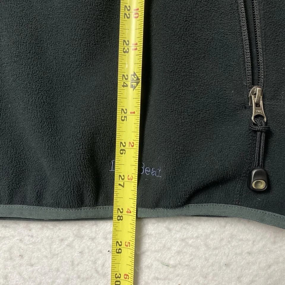 VTG LL Bean Subaru Polartec Fleece Jacket Full Zip Men's Black Size Medium - Image 3 of 4