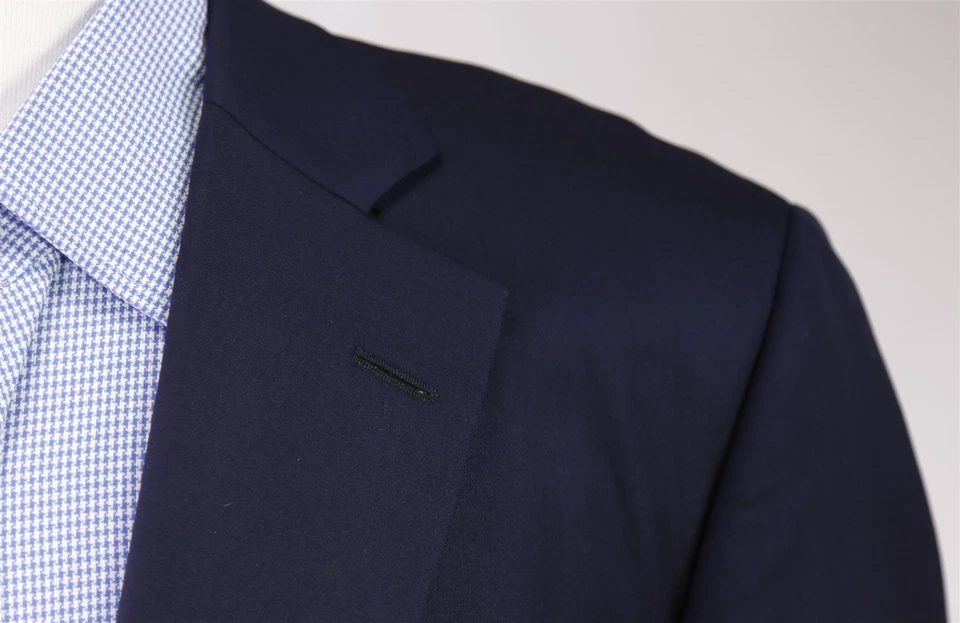 Jaqueta Blazer Paul Stuart Azul Marinho Ouro Botões de Metal Super 120's Lã 41R 42R - Imagem 4 de 4