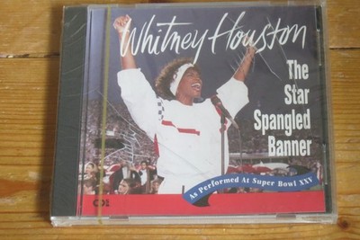 NEW/SEALED CD single - Whitney HOUSTON - The Star Spangled Banner - cracked case