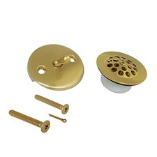 KINGSTON BRASS GRID TUB DRAIN KIT 9.06 X 7.48 X 4.92 BRUSHED BRASS