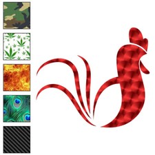 Rooster , Vinyl Decal Sticker, 40 Patterns 3 Sizes, 6911